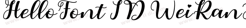 HelloFont ID WeiRanS字体转换 HelloFont ID WeiRanS字体转换